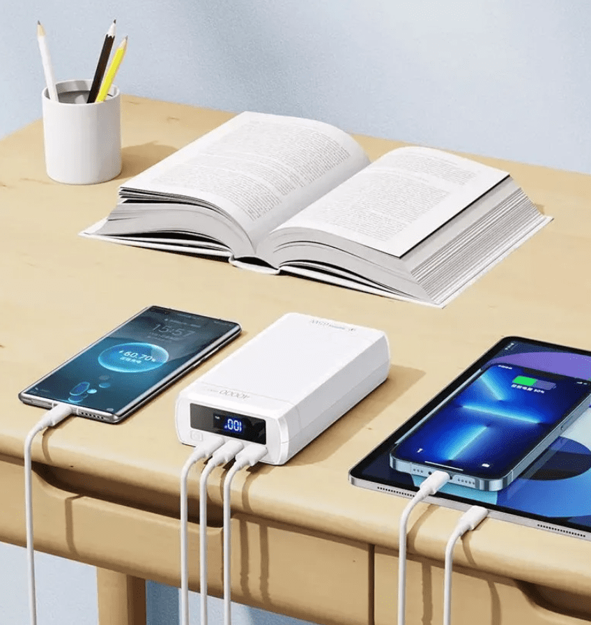 Внешний аккумулятор Power Bank 40000 mAh Remax RPP-310 65W PD+QC, белый