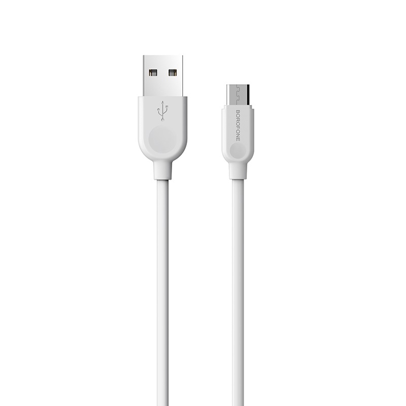 USB кабель micro USB BOROFONE BX14 LinkJet (100см), белый