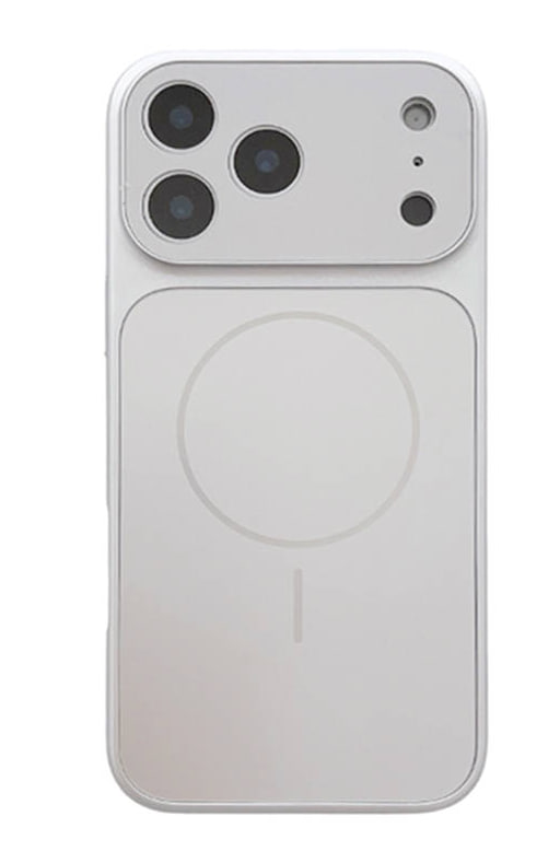 Чехол пластиковый с защитой камер MagSafe YH Original design Phone 17 Pro Max, серебристый