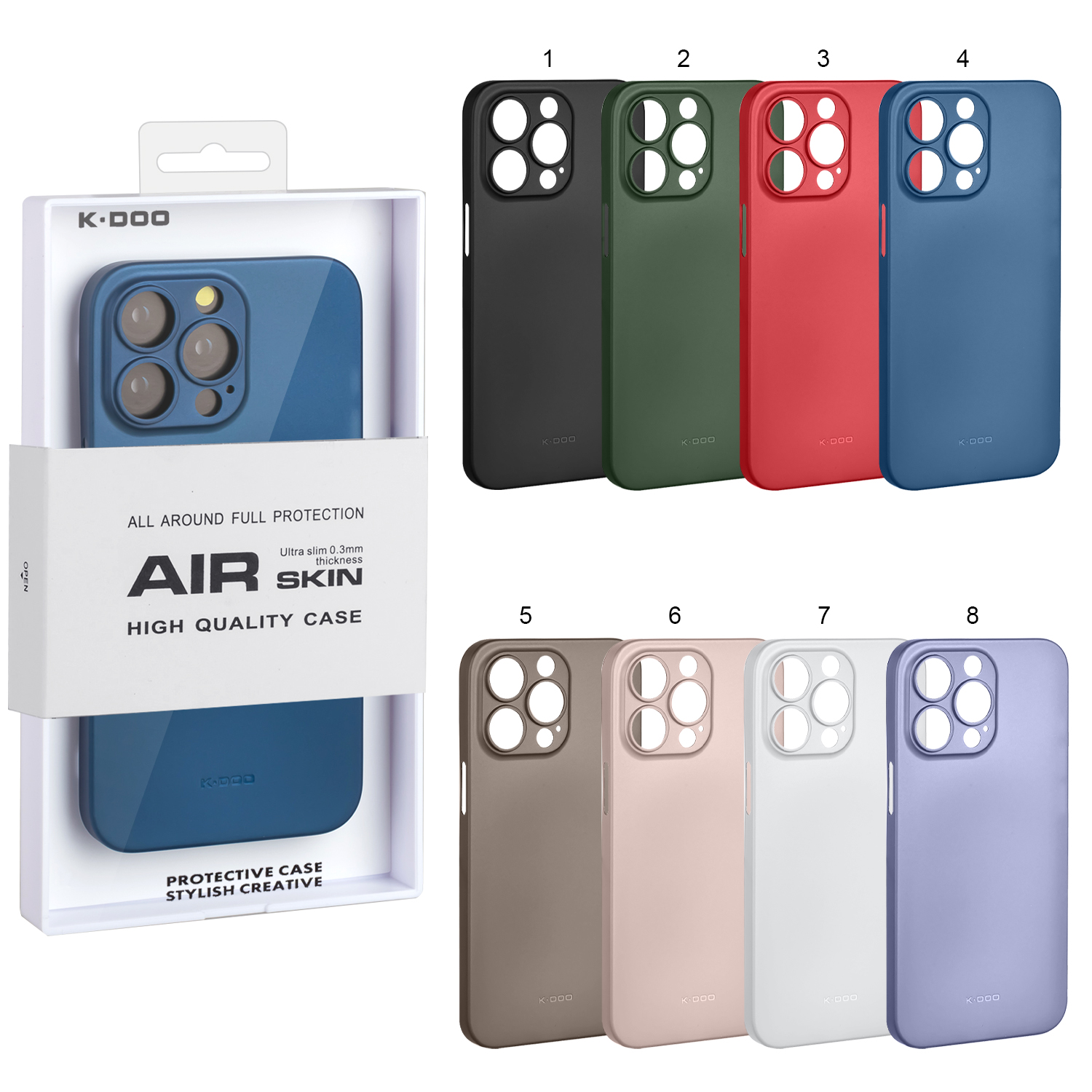 Чехол K-DOO AIR Skin iPhone 13 Pro, черный
