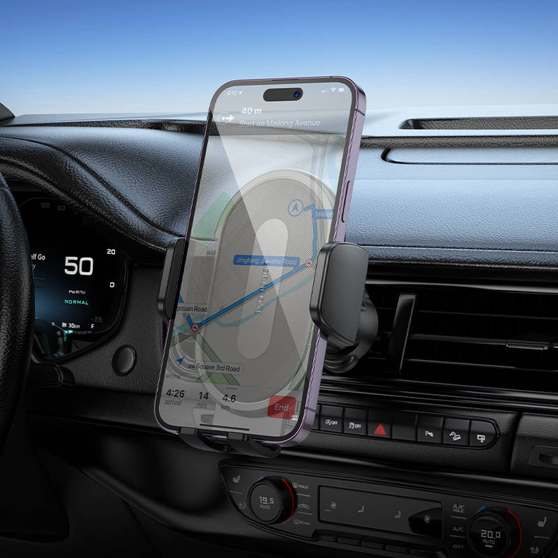 Держатель автомобильный BOROFONE BH133 Rio push-type car holder(air outlet), черный