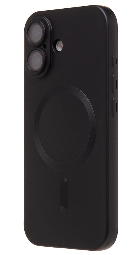 Чехол силиконовый MagSafe Matte iPhone 17, черный