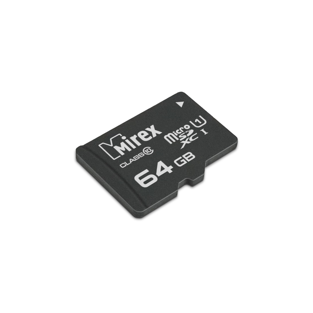 Карта памяти MicroSDXC Mirex 64 GB класс 10 (UHS-I, U1, class 10)