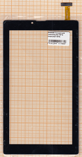 Тачскрин для планшета Irbis TZ712 (7'', маркировка шлейфа IRBIS-TZ712, размеры 182*103мм, черный