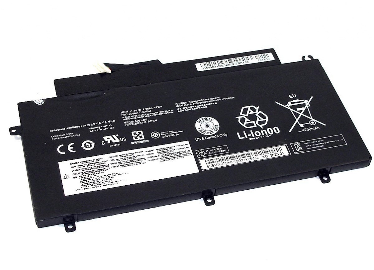 АКБ для ноутбука Lenovo ThinkPad T431S (45N1120) 11.1V 4250mAh (Org)