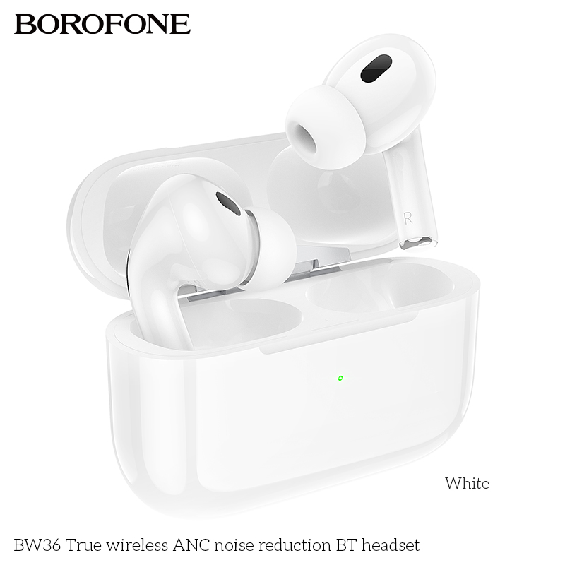 Беспроводные наушники BOROFONE BW36 True Wireless ANC Bluetooth Earphone, белые
