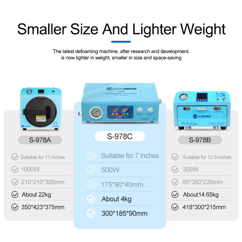 Аппарат для удаления пузырьков Sunshine S-978C Mini