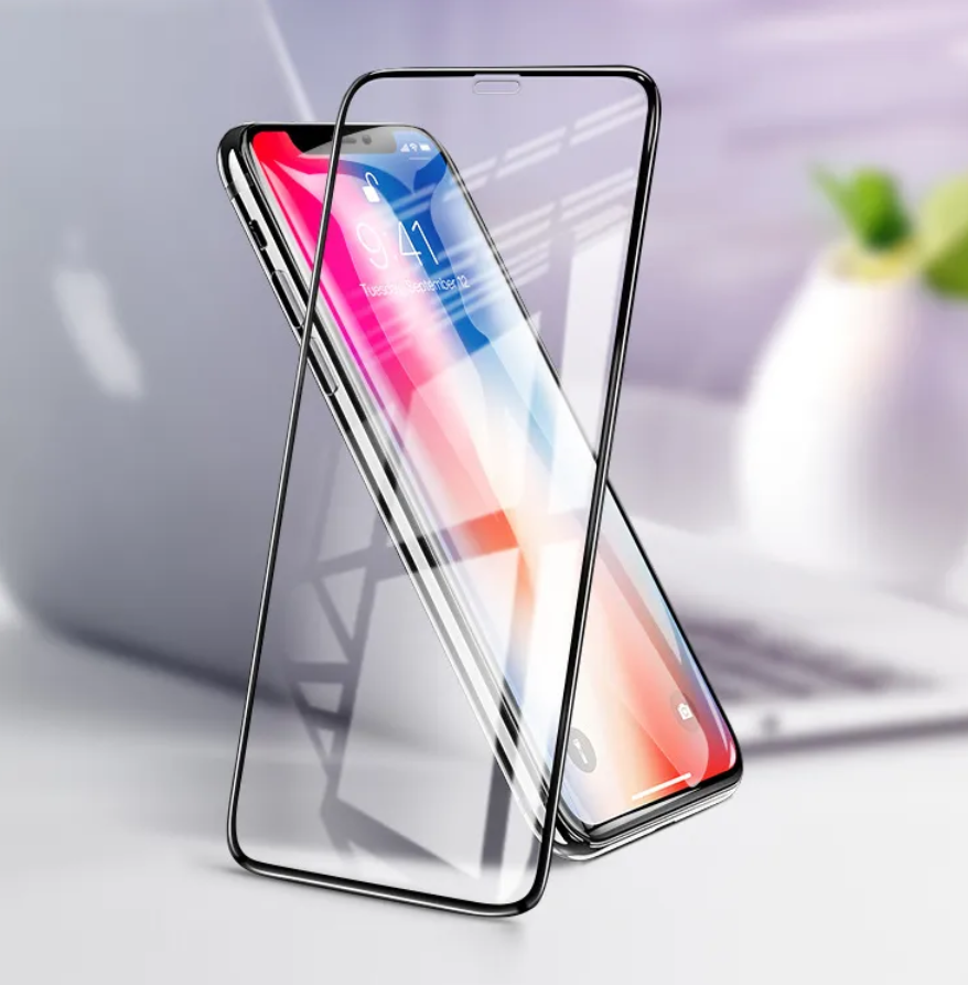 Защитное стекло iPhone 12 Pro Max Remax GL-59 Creation Tempered с силиконовой рамкой, черное