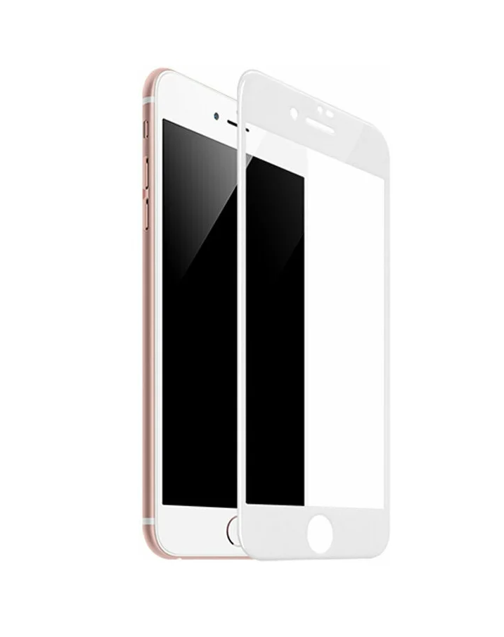 Защитное стекло iPhone 6/ 6S 5-10D, белое (тех упаковка)