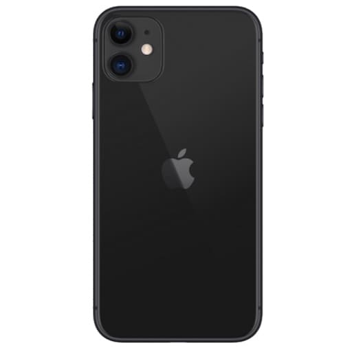 Задняя крышка iPhone 11 стеклянная, легкая установка, черный (литое стекло) (Org) (CE)