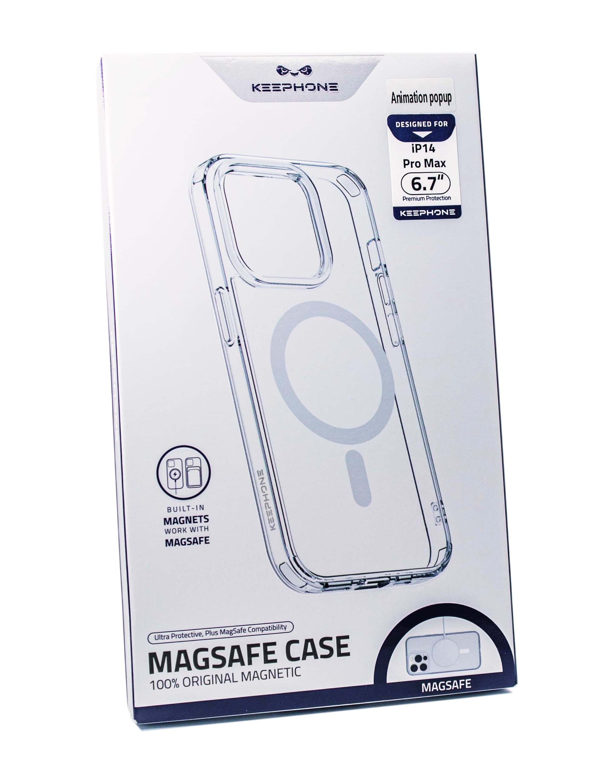 Чехол KeepHone iPhone 14 Pro Max MagSafe, прозрачный