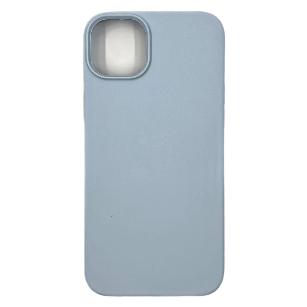 Чехол силиконовый гладкий Soft Touch iPhone 14 Plus, светло-голубой №45 (закрытый низ)