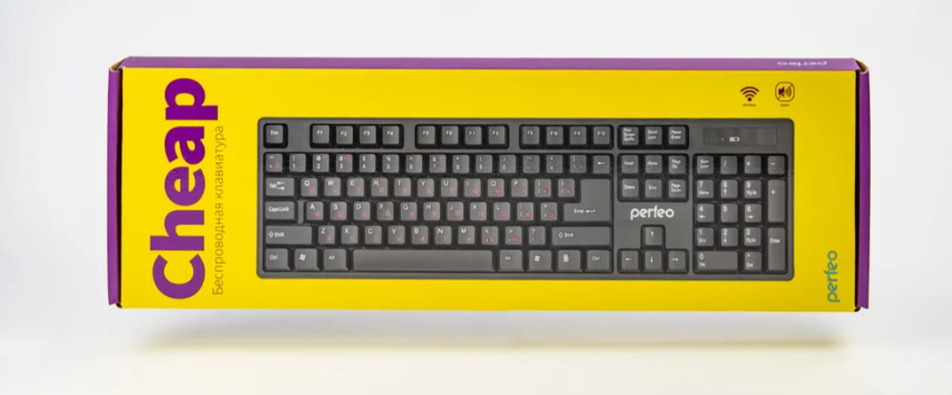 Клавиатура беспроводная Perfeo CHEAP, черная