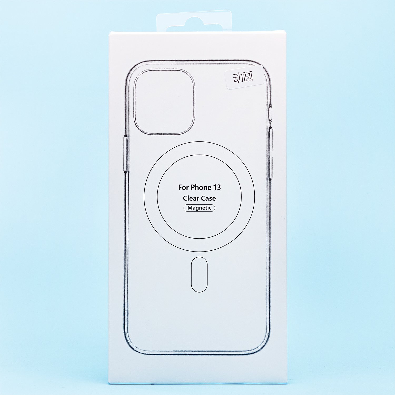 Чехол силиконовый MagSafe с анимацией iPhone 13, прозрачный