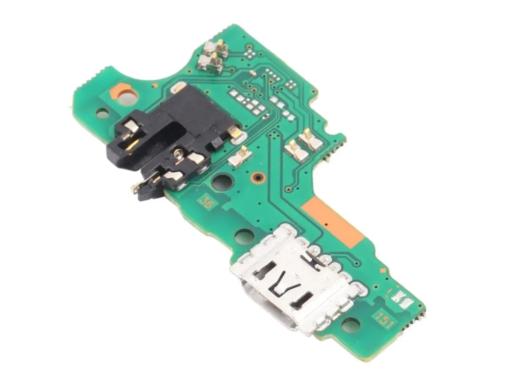 Шлейф OPPO A15/ A15s плата на разъем зарядки, разъем гарнитуры и микрофон