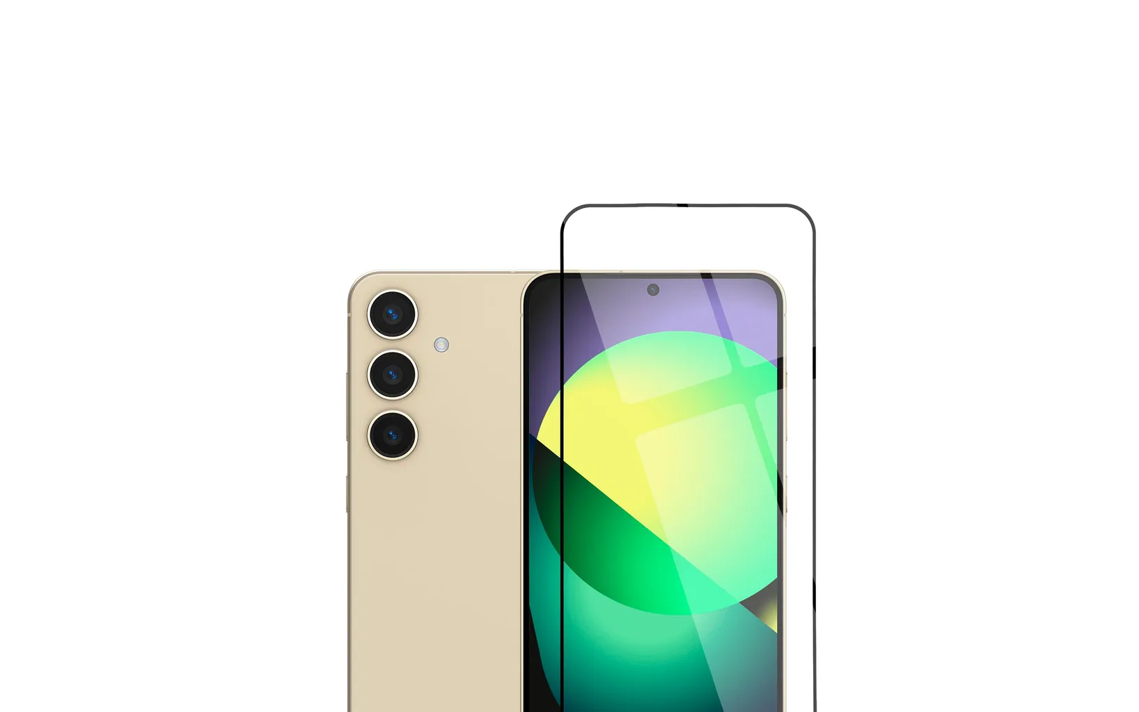 Защитное стекло Samsung S24 Plus SM-S926 5-10D, черное (упаковка)