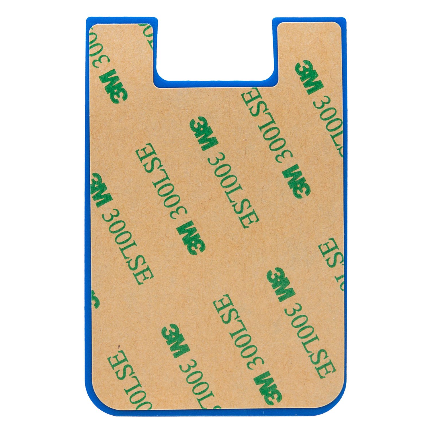 Картхолдер - футляр для карт на клеевой основе, синий 01