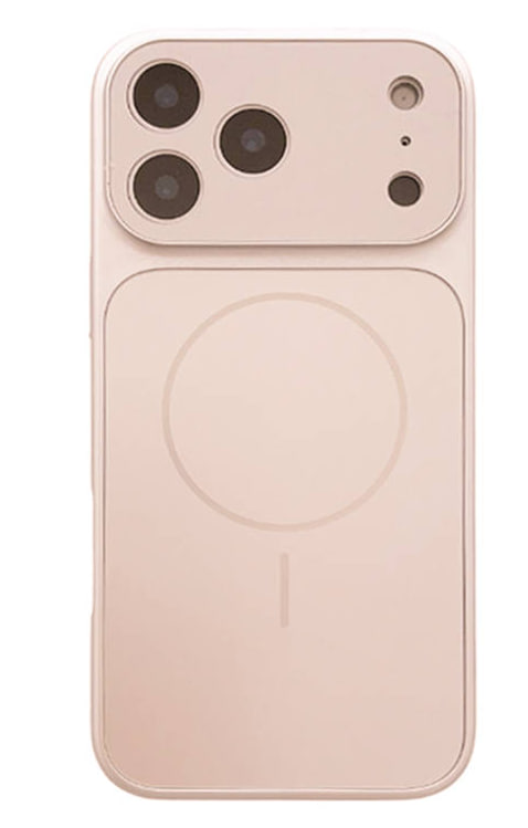 Чехол пластиковый с защитой камер MagSafe YH Original design Phone 17 Pro, темно-золотистый