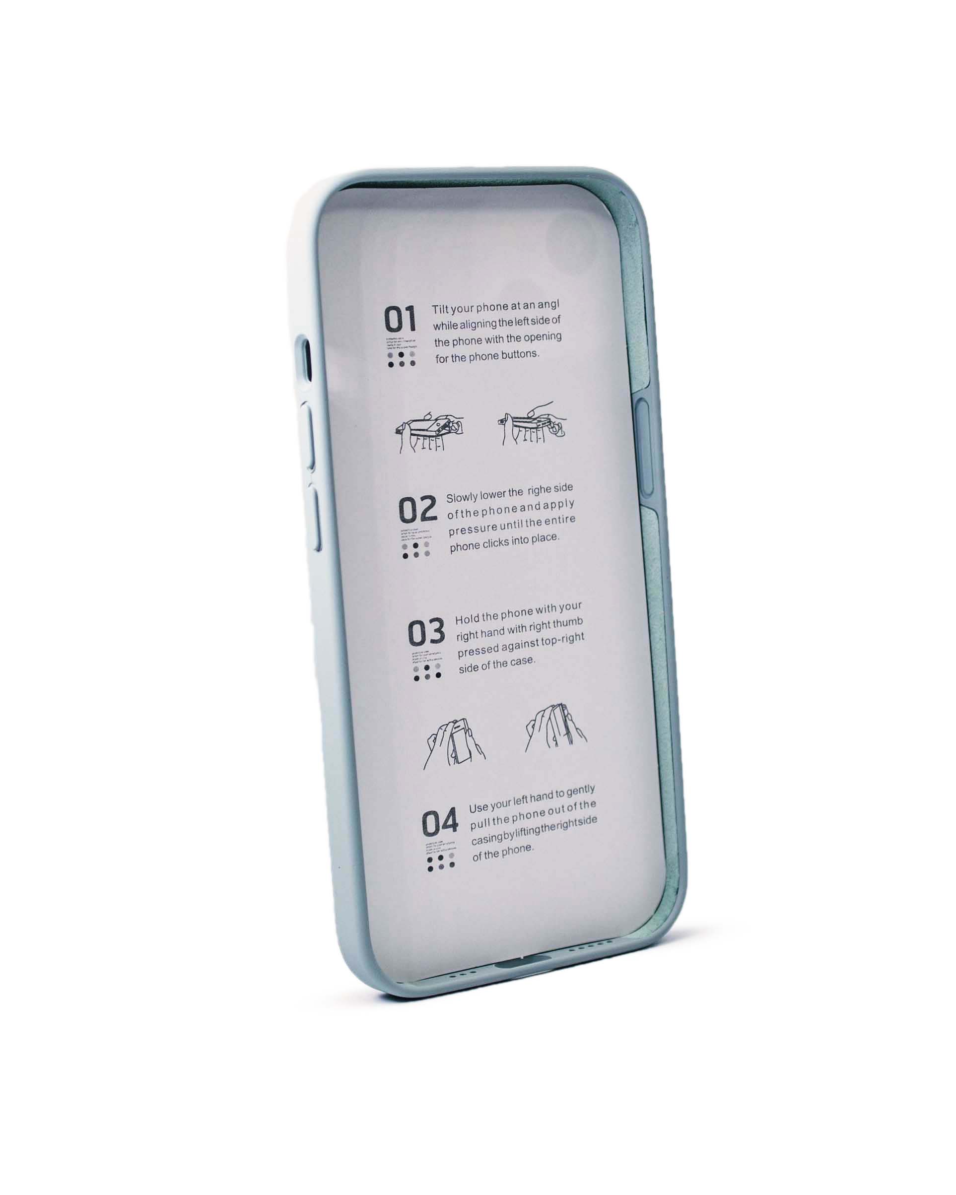 Чехол Piblue iPhone 14 Silicone MagSafe, голубой