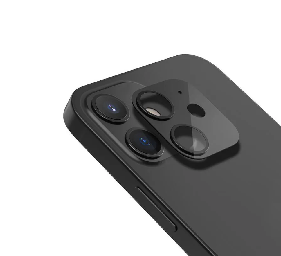 Защитное стекло для камеры iPhone 12, черное