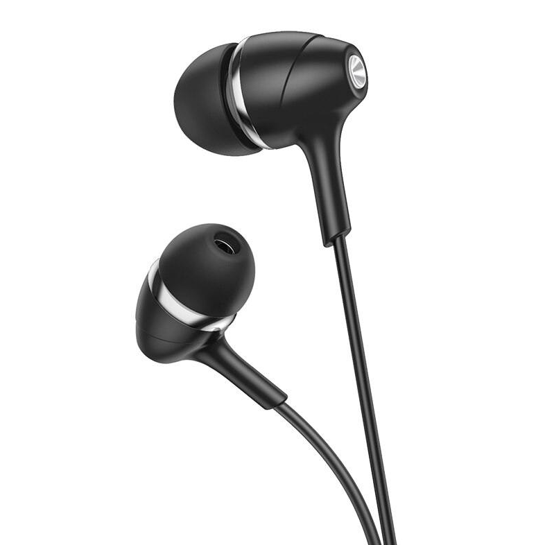 Наушники HOCO M76 Maya universal earphones with mic., черные
