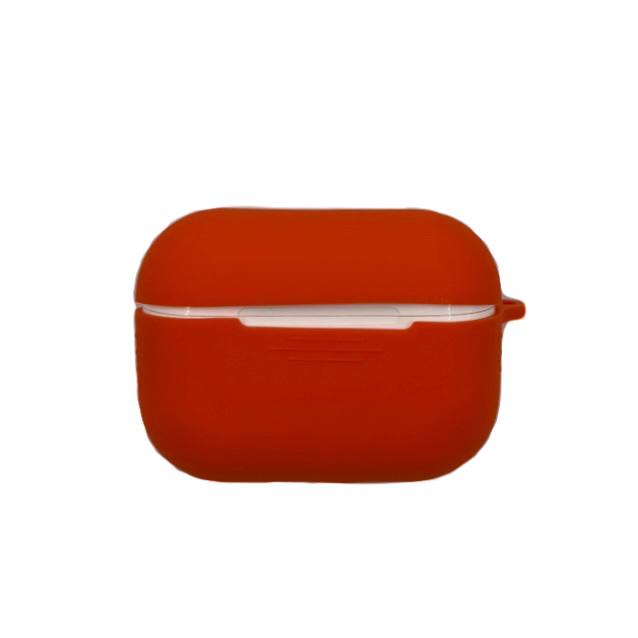 Чехол-бокс для Apple Airpods Pro силиконовый, оранжевый №9