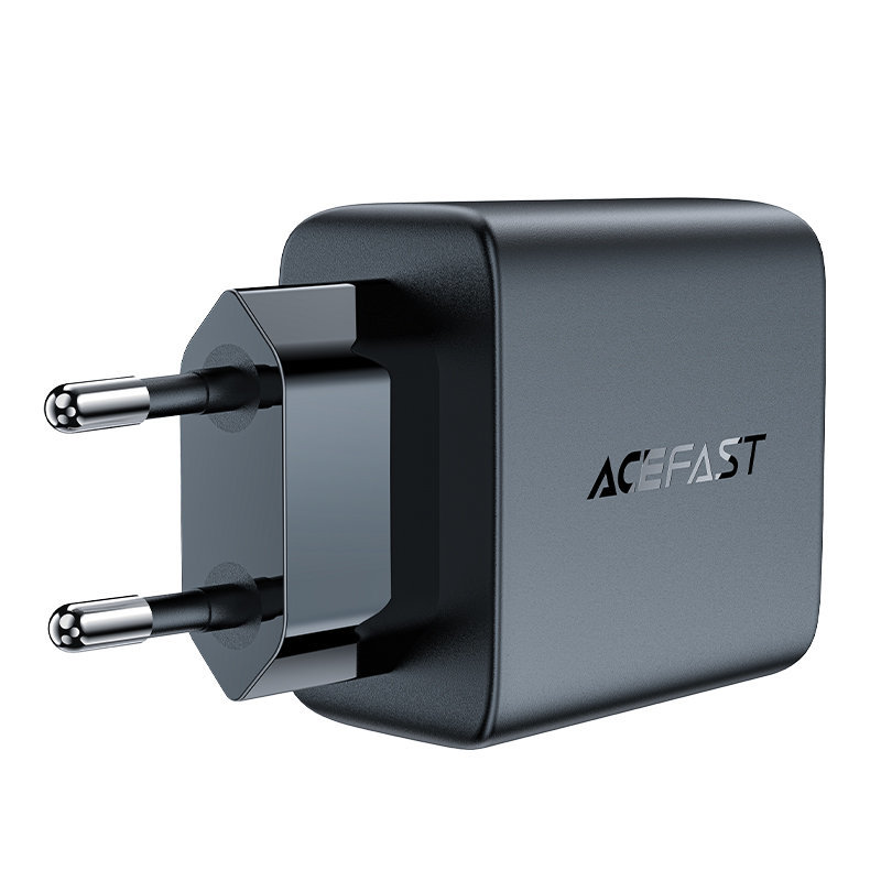 Сетевой адаптер ACEFAST A49 PD35W GAN USB-C + USB-C charger,защита по току и от перегрева, черный