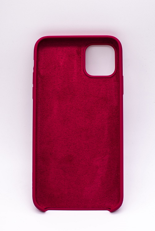 Чехол силиконовый гладкий Soft Touch iPhone 11 Pro Max, красная роза №36