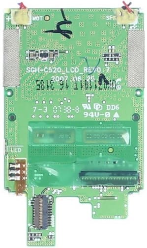 Дисплей Samsung C520 на плате