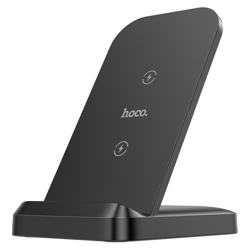 Беспроводное зарядное устройство HOCO CW38 Vertical wireless fast charger, черный