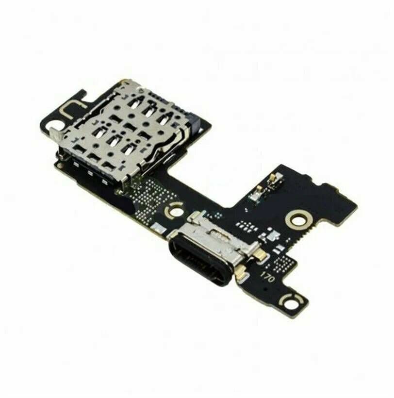 Шлейф Xiaomi Mi 11 плата на разъем зарядки и микрофон, с коннектором SIM