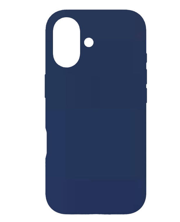 Чехол силиконовый гладкий Soft Touch iPhone 17, морская синева (закрытый низ)