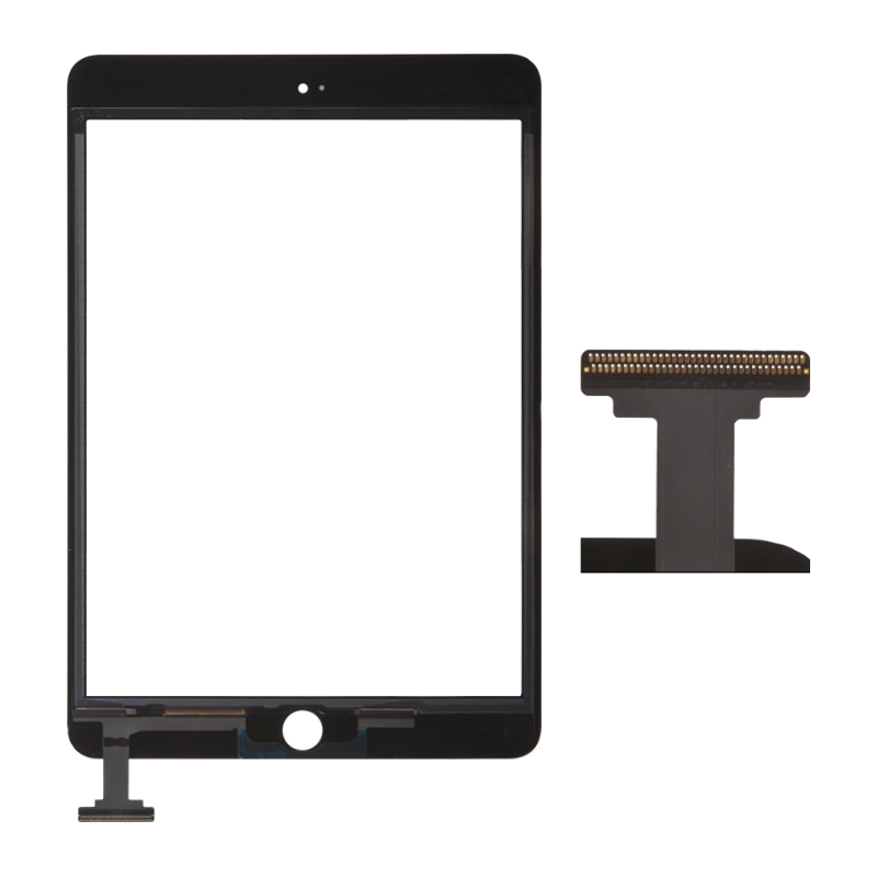 Тачскрин iPad Mini 3 с коннектором+скотчем (A1599/ A1600) Черный (Org)