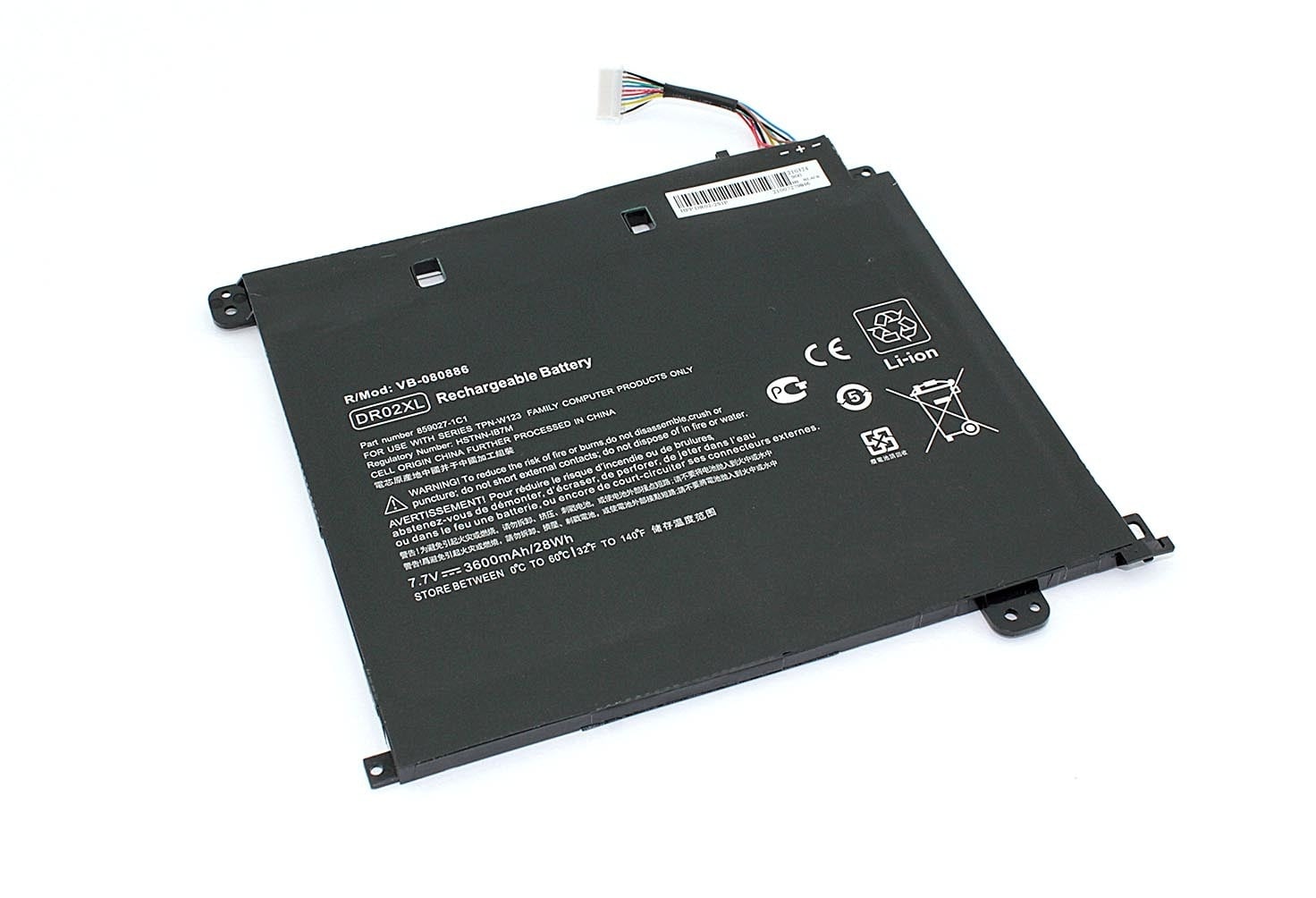 АКБ DR02XL для ноутбука HP Chromebook 11 G5 7.7V 3600mAh (OEM)