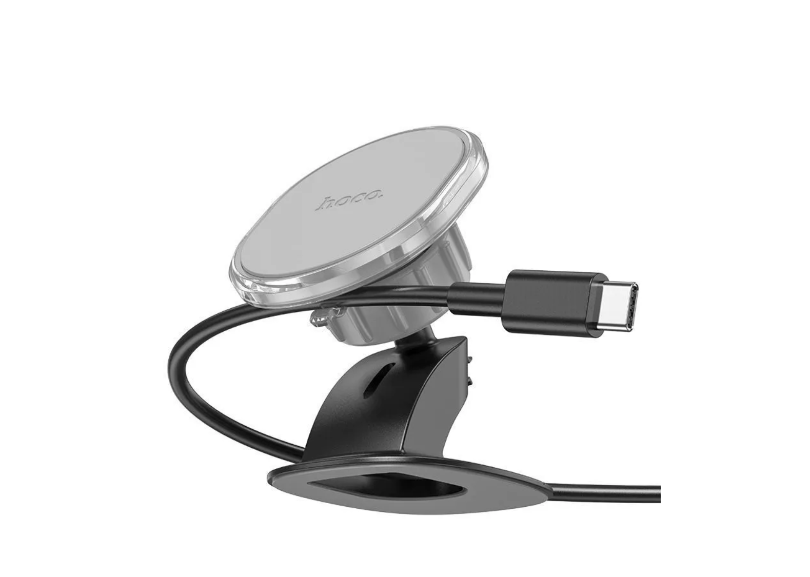 Держатель автомобильный HOCO H2 Crystal magnetic car holder (air outlet), серый