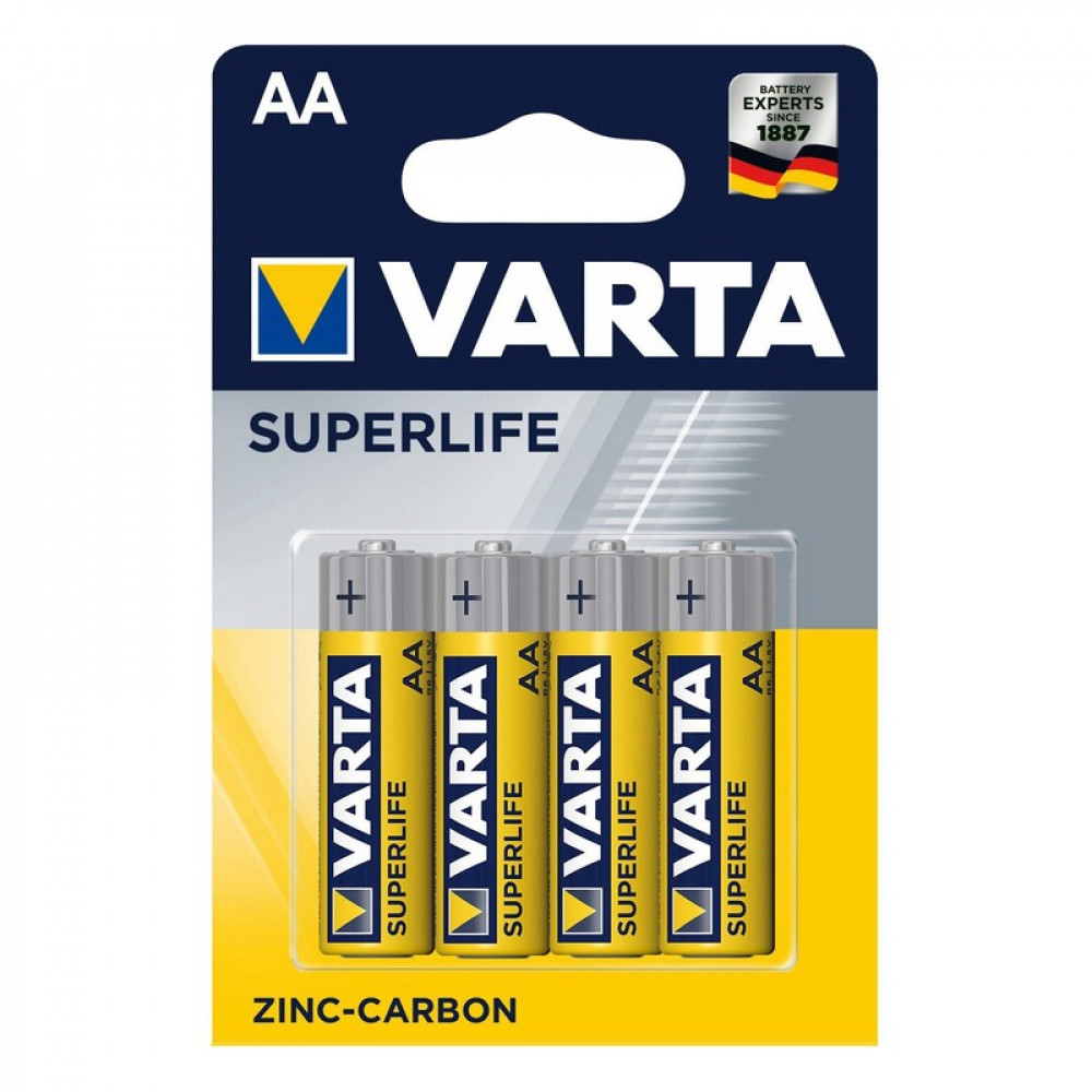 Батарейка Varta R6/4BL AA/пальчиковая (1,5v, солевая) упаковка 4 шт
