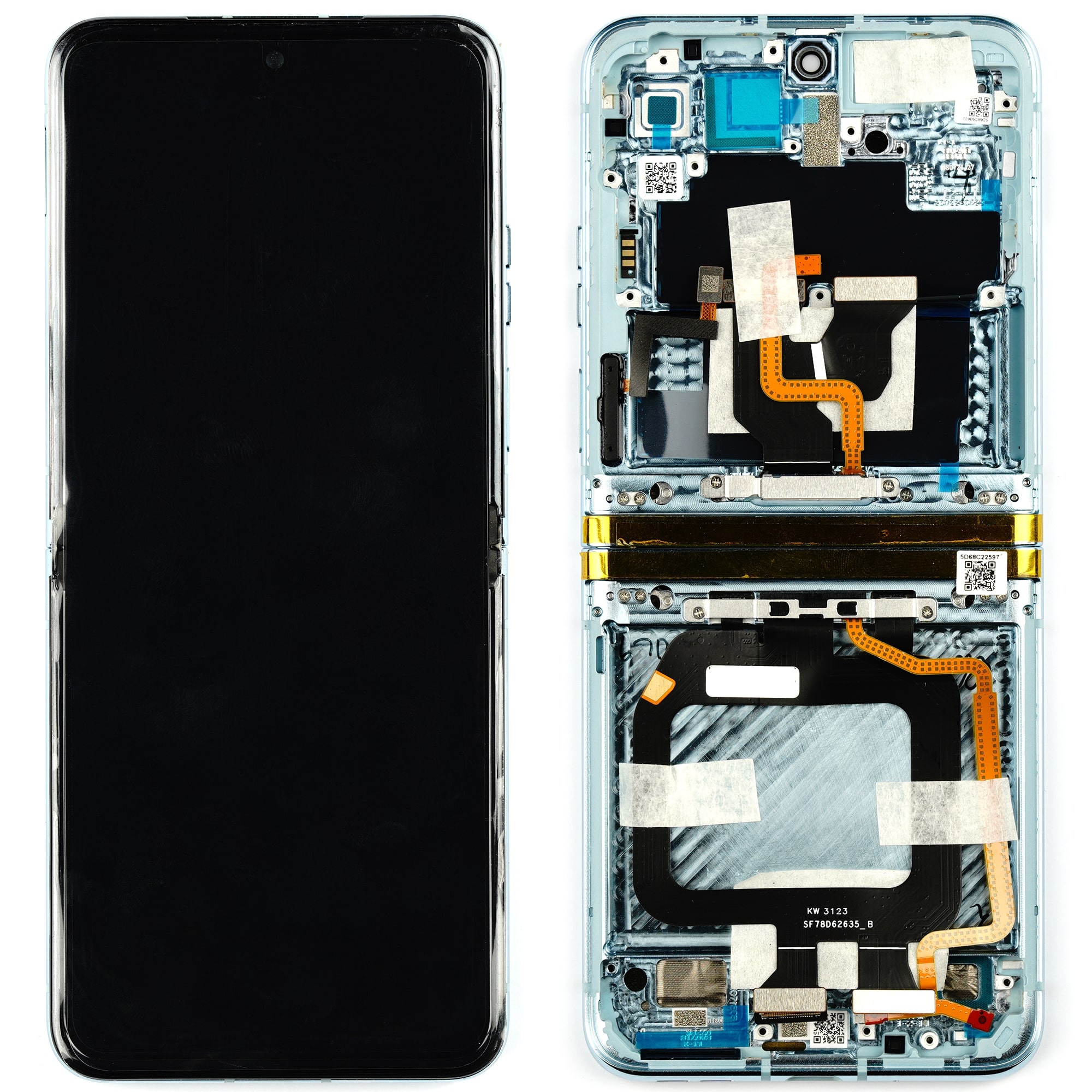 Дисплей для Motorola Razr 40/40 Ultra в сборе с тачскрином в рамке черный (Org)