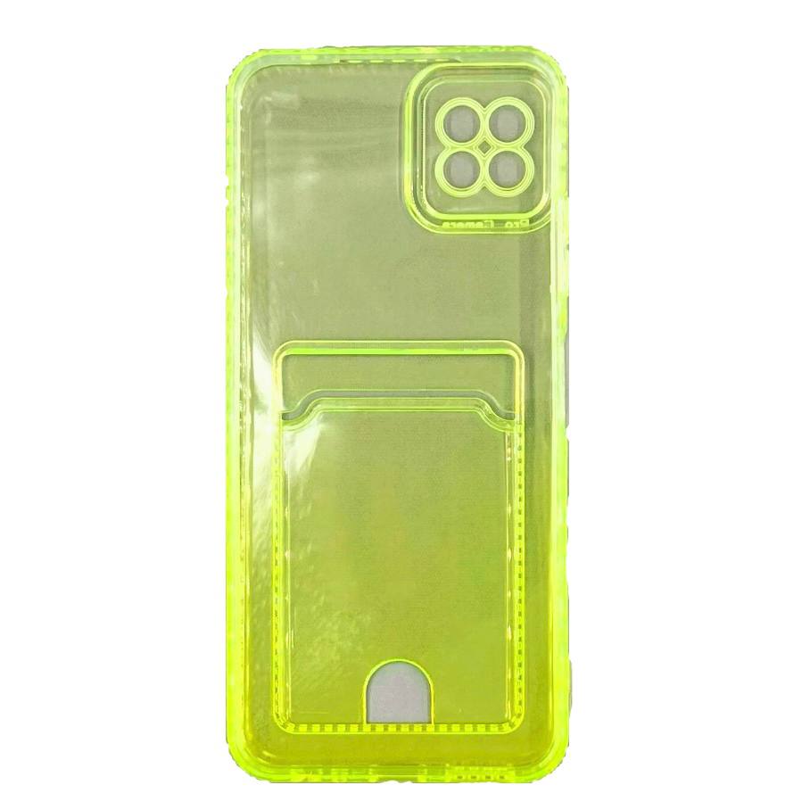 Чехол силиконовый с визитницей Samsung A22S 5G SM-A226, зеленый (01)