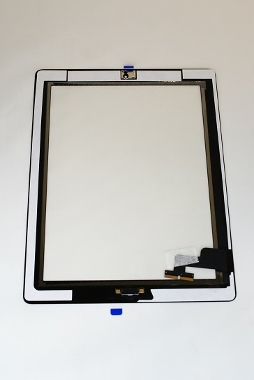 Тачскрин iPad 2 с кнопкой Home (A1395/ A1396/ A1397), Черный (Org)