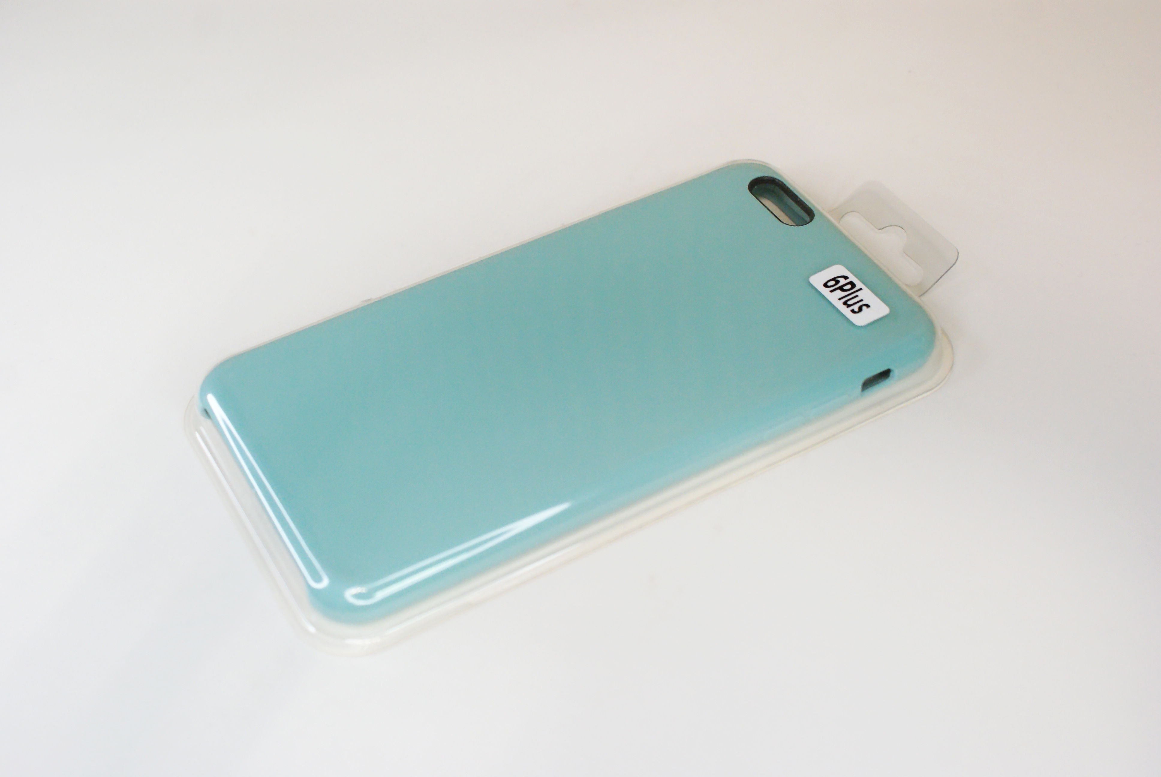 Чехол силиконовый гладкий Soft Touch iPhone 6 Plus/ 6S Plus, мятный (без логотипа)
