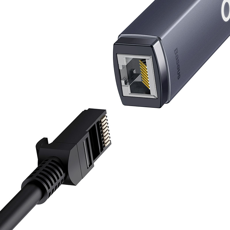 Адаптер-переходник USB to RJ45 Lite Series Ethernet Adapter BASEUS (1000 Mbps)