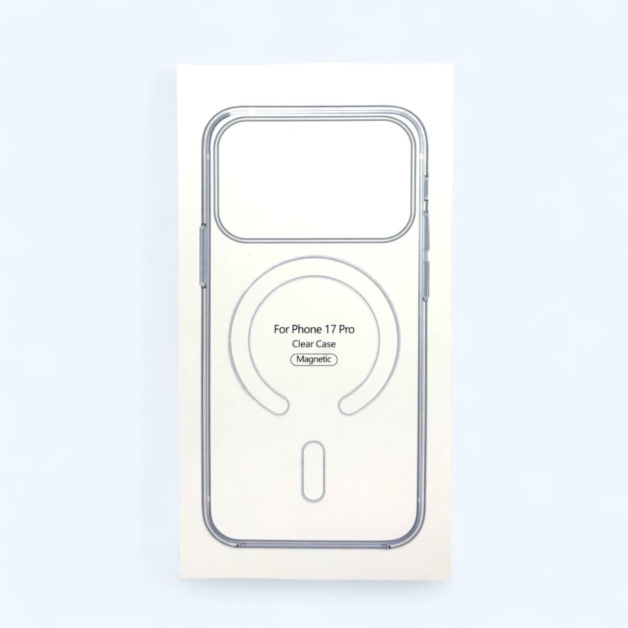 Чехол силиконовый Clear Case MagSafe iPhone 17 Pro, прозрачный