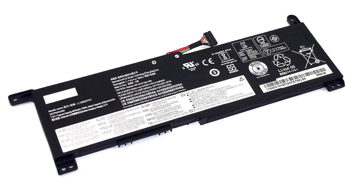 Аккумуляторная батарея для ноутбука Lenovo IdeaPad 1-14AST (L19M2PF0) 7.5V 35Wh 4535mAh