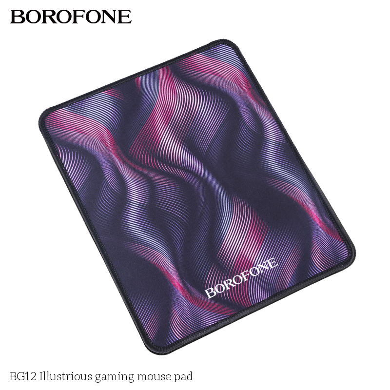Коврик для мыши BOROFONE BG12 Illustrious gaming mouse pad (240x200x2мм), черный