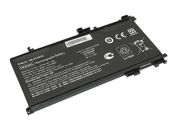 АКБ для ноутбука HP TPN-Q173 (TE04-4S1P) 15,4V 3000mAh (OEM) черная