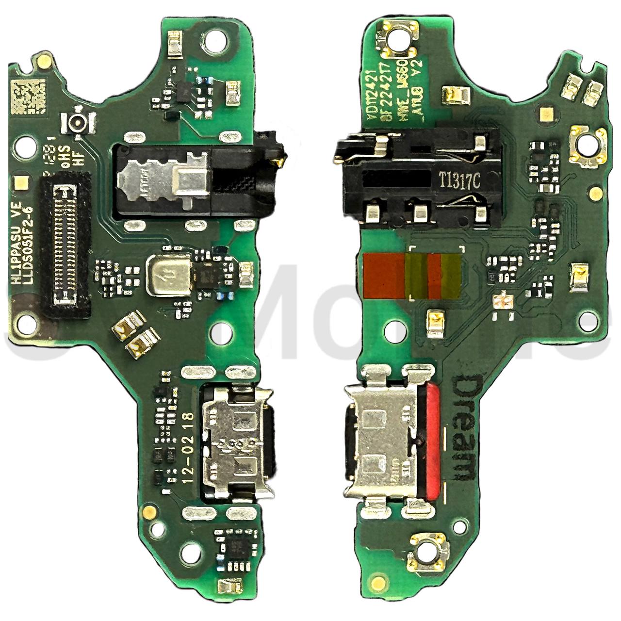 Шлейф Huawei Honor 10X Lite с разъемом зарядки + разъем гарнитуры + микрофон (плата) (Org)