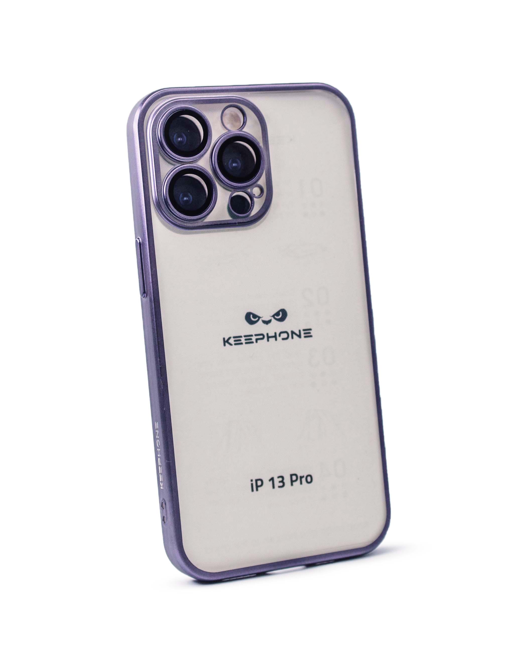 Чехол KeepHone iPhone 13 Pro с защитной линзой, фиолетовый