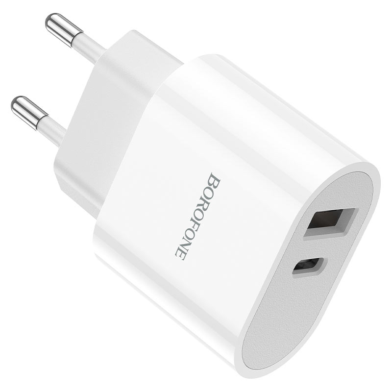 Сетевой адаптер BOROFONE BA62A Wiseacre dual port (2.4A), белый