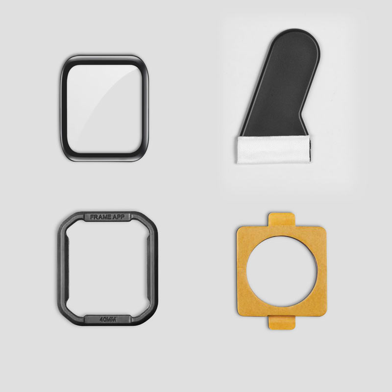 Защитное стекло Apple Watch 4/ 5/ 6/ SE 44 мм 3D HOCO A30, черное