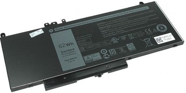 АКБ для ноутбука Dell Latitude 14-E5470 7.6V 6000mAh черная (OEM)